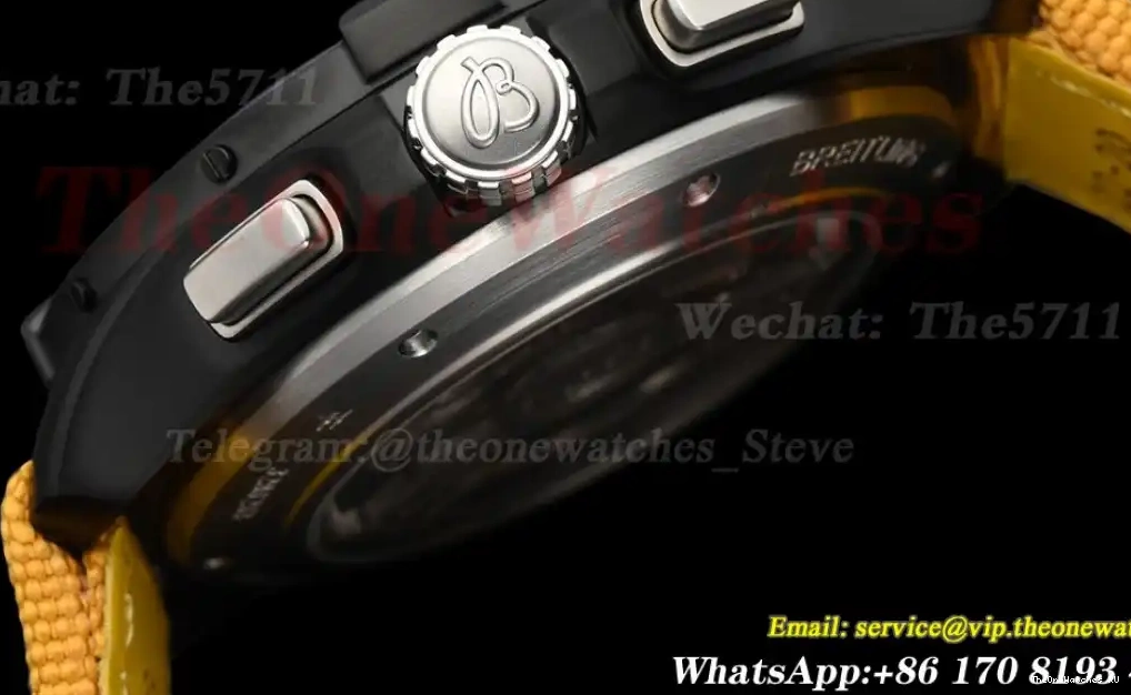 44mm Cal.01 BLSF NY B01 Dial DLC Mission Yellow Chrono Avenger Night 0518